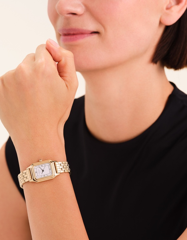 Rosefield - Ivy White Gold-Tone Bracelet Watch