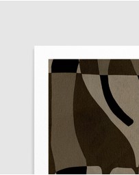 Olive et Oriel - Contour 2 by Shatha Al Dafai Art Print