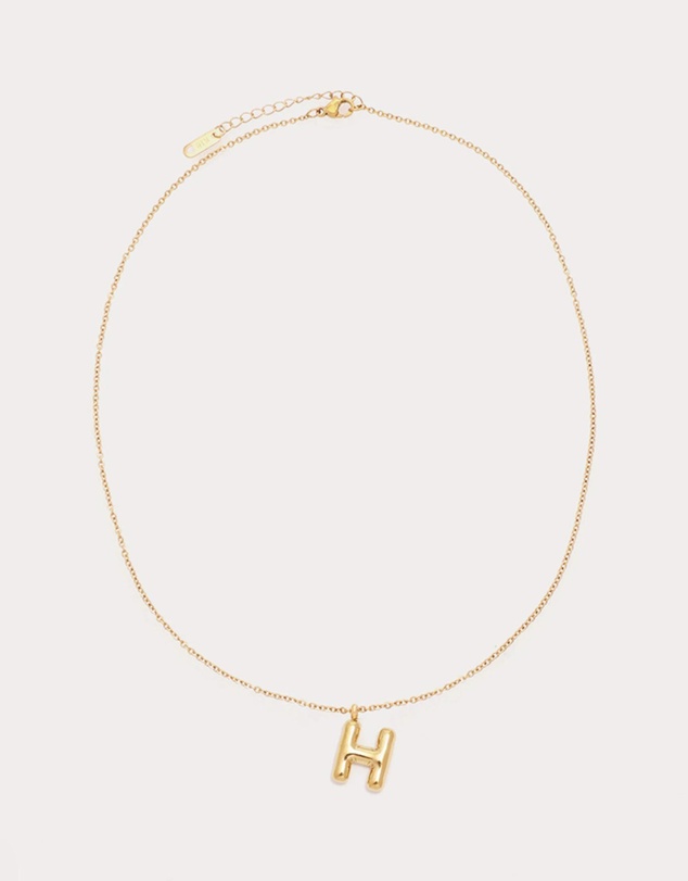 Petit Moments - Bubble Initial Necklace - All Letters
