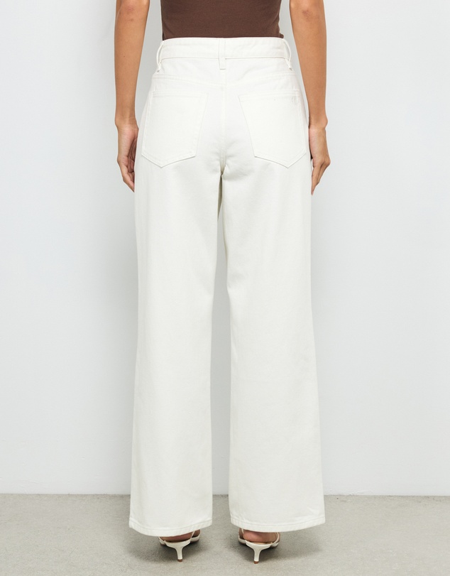 AERE - High Rise Straight Leg Jeans