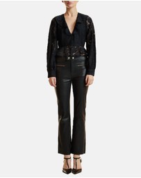 Cynthia Rowley - V Neck Lace Blouse