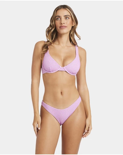 Billabong - Womens Mini Wave Check Hike Bikini Bottom