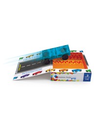 Magna-Tiles - MAGNA-TILES - Cars - 2 Piece Expansion Set - Blue & Orange