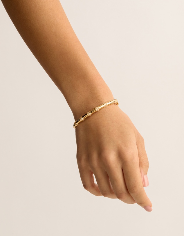 By Charlotte - Shine Bright Hinged Bracelet