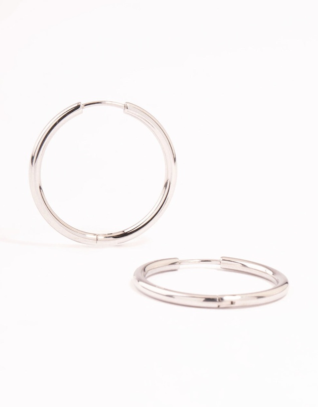 Lovisa - Surgical Steel Polished Hoop Earrings