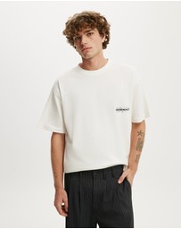 Cotton On - Box Fit Text T-Shirt