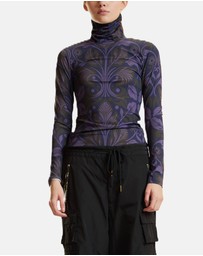 Cynthia Rowley - Turtle Neck Lycra Top