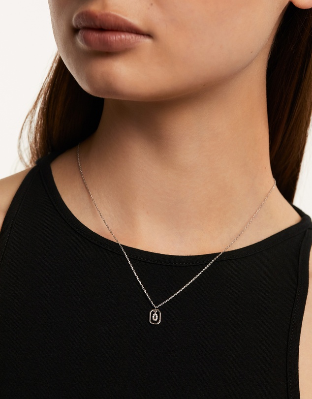 PDPAOLA - Mini Letter O Silver Necklace