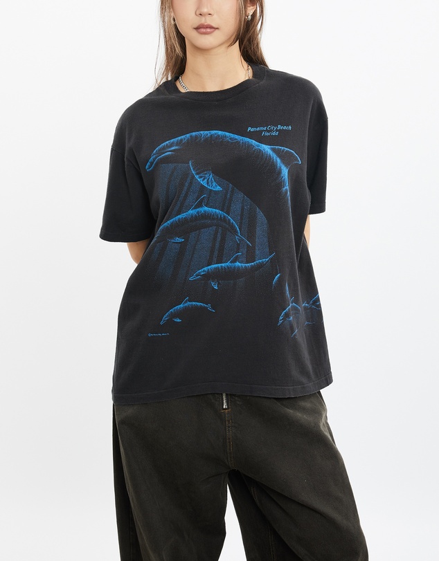 Vintage by The Real Deal - Pre Loved - 90s Panama City Beach Dolphin Wildlife Tee