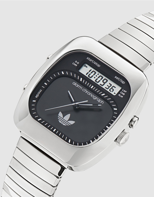 adidas Originals - Retro Wave Three 37mm Stainless Steel Expansion Band Watch