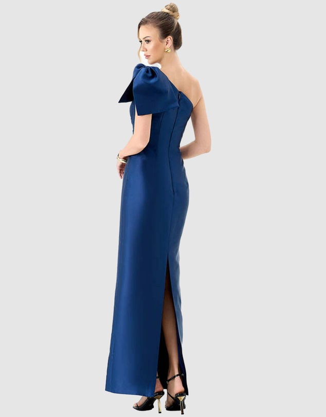 Bariano - Aramy One Shoulder Bow Gown