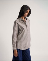Oxford - Hailey Striped Euro Fabric Shirt