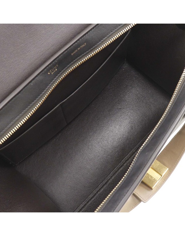 Pre-Loved by Azura Reborn - Pre-Loved Small Tricolor Leather Trapeze Satchel