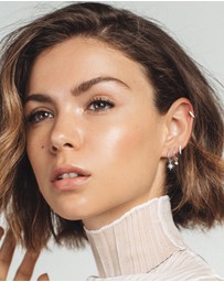 SAINT VALENTINE - North Star Mini Hoops - Silver