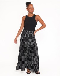 Petal & Pup - Neveah Pant - Black Polka Dot