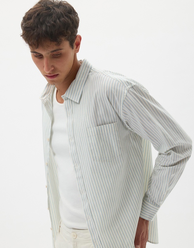 AERE - Summer Cotton Stripe Shirt