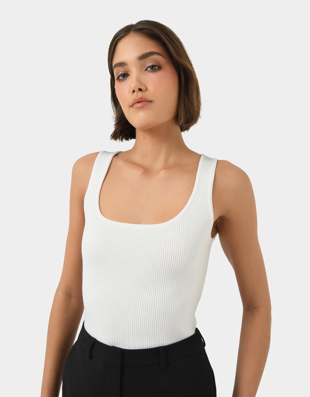 Forcast - Vivi Rib Knit Tank Top