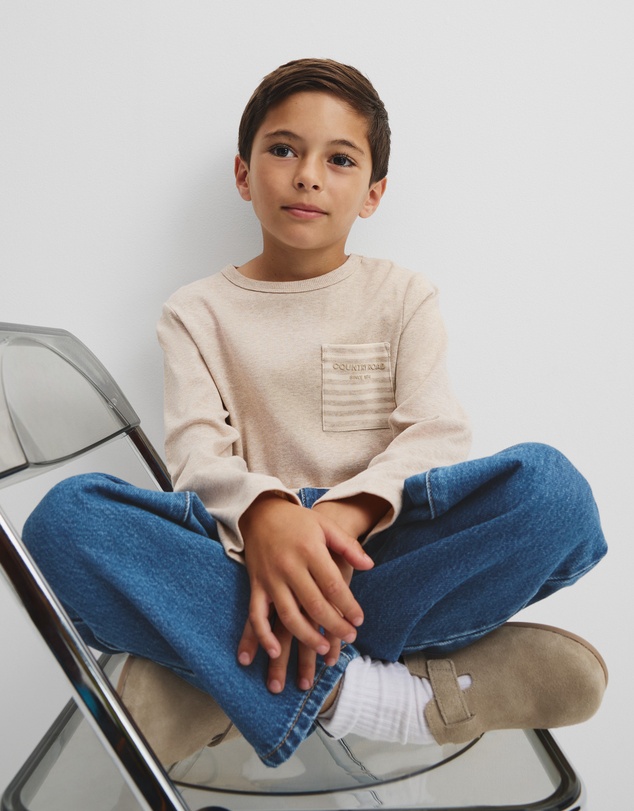 Country Road - Cotton Long Sleeve Pocket T-shirt