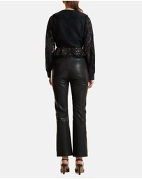 Cynthia Rowley - V Neck Lace Blouse