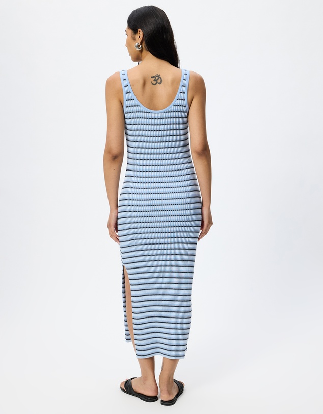 & Other Stories - Striped Rib-Knit Midi Dress