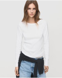 M.N.G - Long Sleeve Cotton T-Shirt