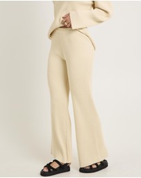 Subtitled - Stella Ribbed Knit Pants