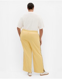 City Chic - Side Stripe Linen Blend Pant