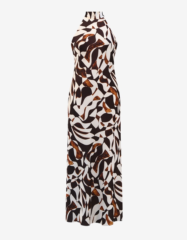Forcast - Hazel Printed Halter Dress
