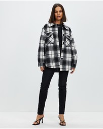 Atmos&Here - Abby Oversized Wool Blend Shacket