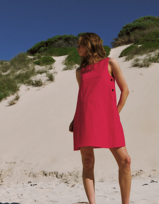 Soon Maternity - Maeve Linen Feeding Dress