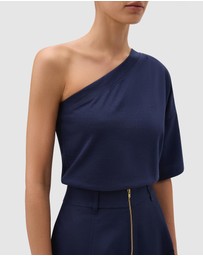 Oroton - One Shoulder Top