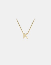 Zoe Olivia - 9K Gold Initial K Necklace