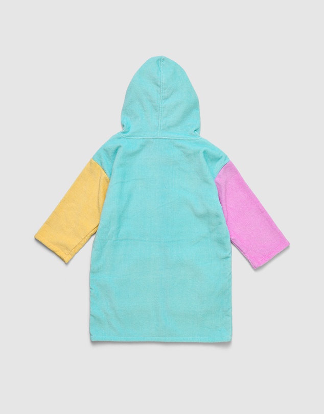 Crywolf - EVERYWHERE ZIP-UP TOWEL Poolside Colourblock