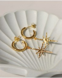 Ottoman Hands - Northern Star Hoop Earrings