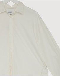 Revibe - Repaired Minima Esenciales Daphne Embroidered Oversized Shirt - AU 12