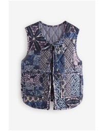 NEXT - Padded Reversible Tie Front Gilet