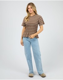 All About Eve - Zelena Knit Tee Coffee