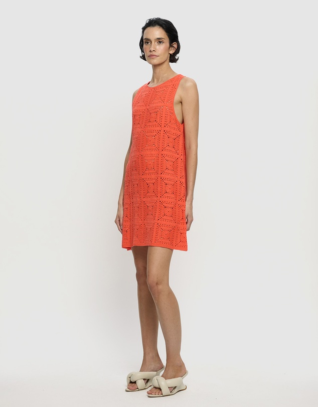KIVARI - Brenna Crochet Mini Dress