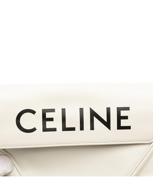 Pre-Loved by Azura Reborn - Pre-Loved Smooth Calfskin Logo Triangle Crossbody