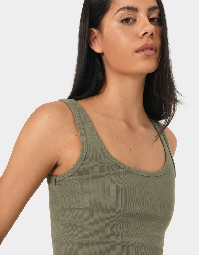 Forcast - Devin Ribbed Singlet Top