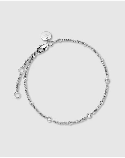 Rosefield - Crystal Silver Tone Bracelet