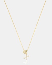 Georgini - Georgini Luxury Letters X Initial Pendant Gold