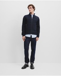 Country Road - Cotton Blend Knit Hybrid Jacket
