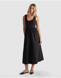 Decjuba - Lucie Spliced Midi Dress