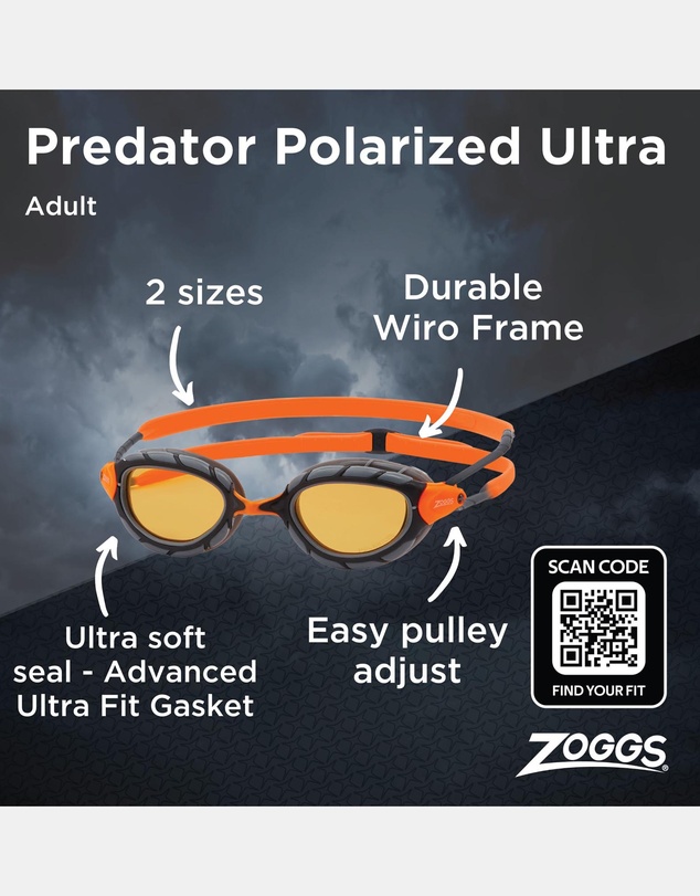 Zoggs - Polarized Ultra Predator Swim Goggles