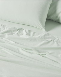 Linen House - Flannelette Plain-Dyed Sheet Set