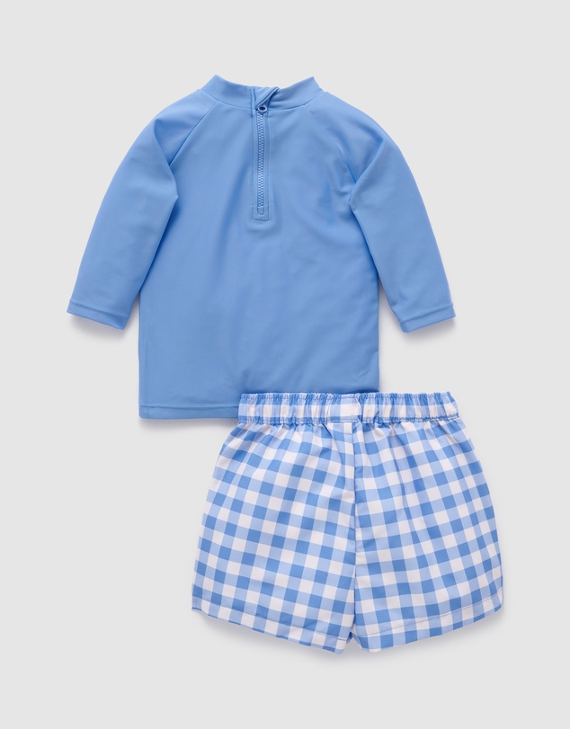 Purebaby - Board Short & Rashie Swim Set- Kids-Babies