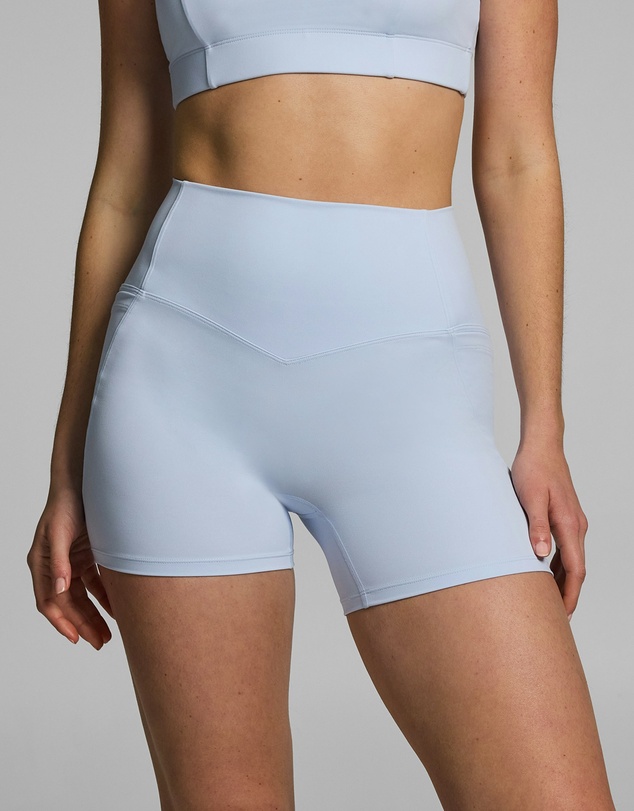 Rockwear - No Front Seam Pocket Mid Thigh Bike Shorts