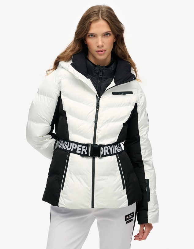 Superdry - Luxe Belted Ski Padded Slim Fit Jacket