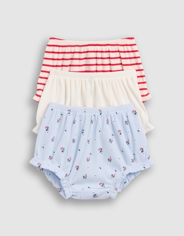 GAP - 3-Pack Tiny Rib Knit Bloomers - Babies